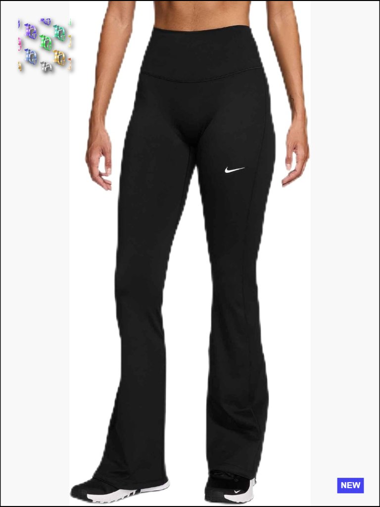 High-Waisted Flared Leggings Y2k Retro Chic Active Yoga Stretchy Knit